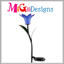 Flower Metall und Glas Garden Stake Solar Powered Light